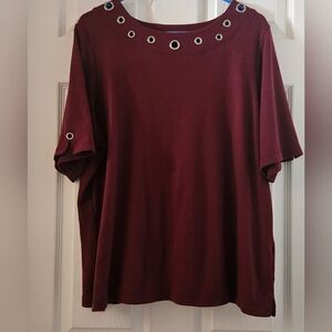 Quacker Factory Short Sleeve Top